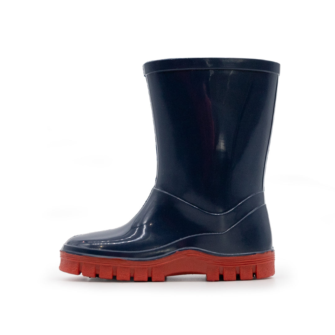 XPERT : Swampmaster Junior Tractor Wellingtons Navy/Red