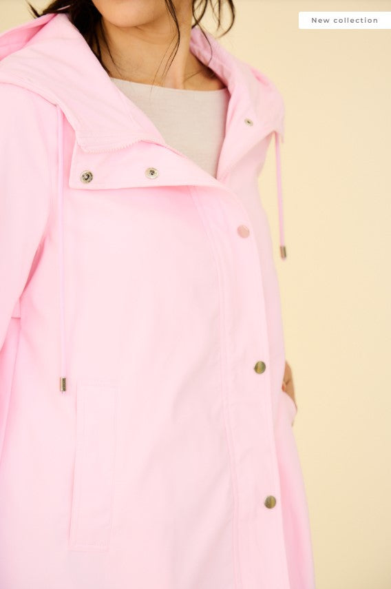 COPE CLOTHING : Long Raincoat - Pink