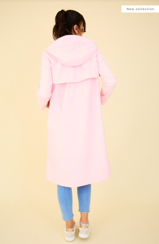 COPE CLOTHING : Long Raincoat - Pink