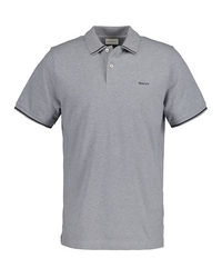 GANT Tipping Pique Polo - Grey