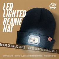 SIX PEAKS : LED Hat - Black