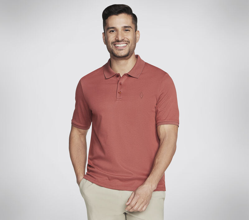 SKECHERS : Off Duty Men's Polo Shirt - Brick Red