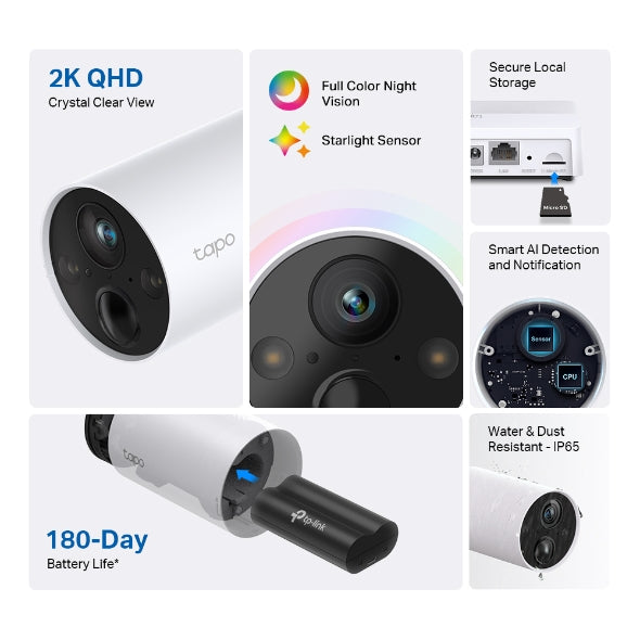 TAPO C420S1 Smart Wire-Free Security Camera System