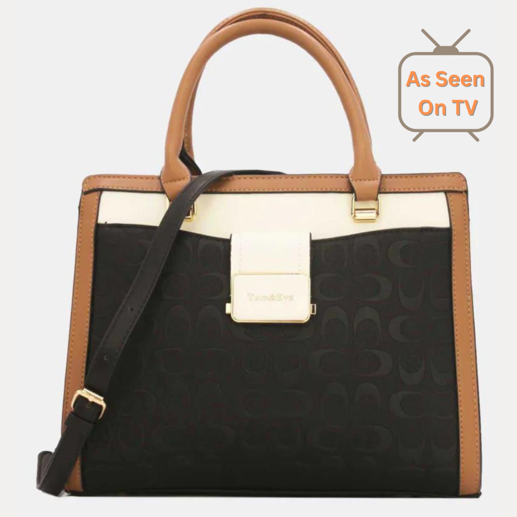 COPE CLOTHING : Vintage Monogram Handbag - Black