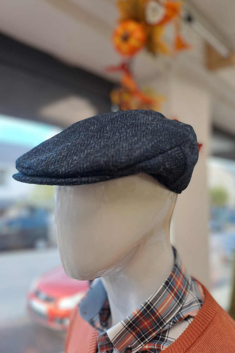 HANNA HATS : Vintage Tweed Peaky Flat Hat