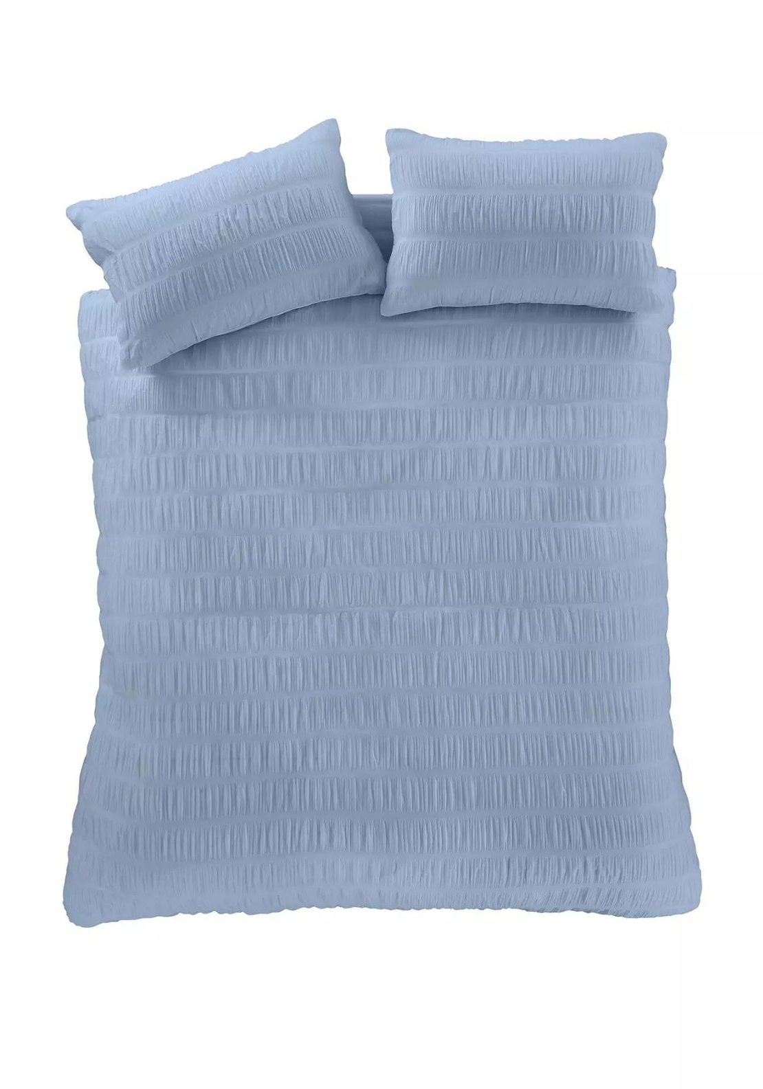 CATHERINE LANSFIELD Seersucker Duvet Set - Blue