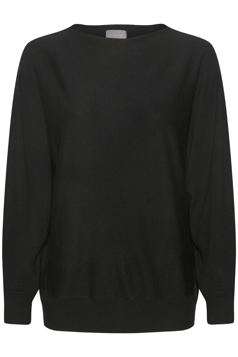 CULTURE : AnneMarie Batwing Jumper - Black