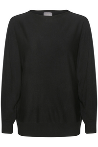 CULTURE : AnneMarie Batwing Jumper - Black