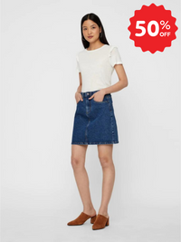 VERO MODA : Katy Short Denim Skirt