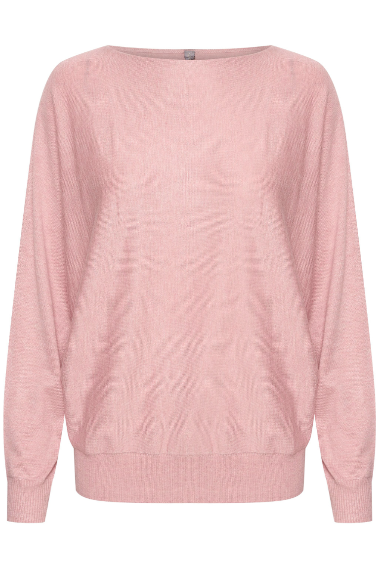 CULTURE : AnneMarie Batwing Jumper - Pale Pink