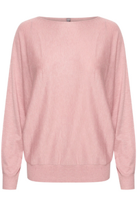 CULTURE : AnneMarie Batwing Jumper - Pale Pink