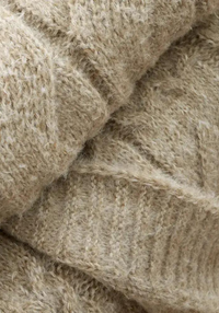 BIANCA Cable Knit Throw 150x200cm - Natural