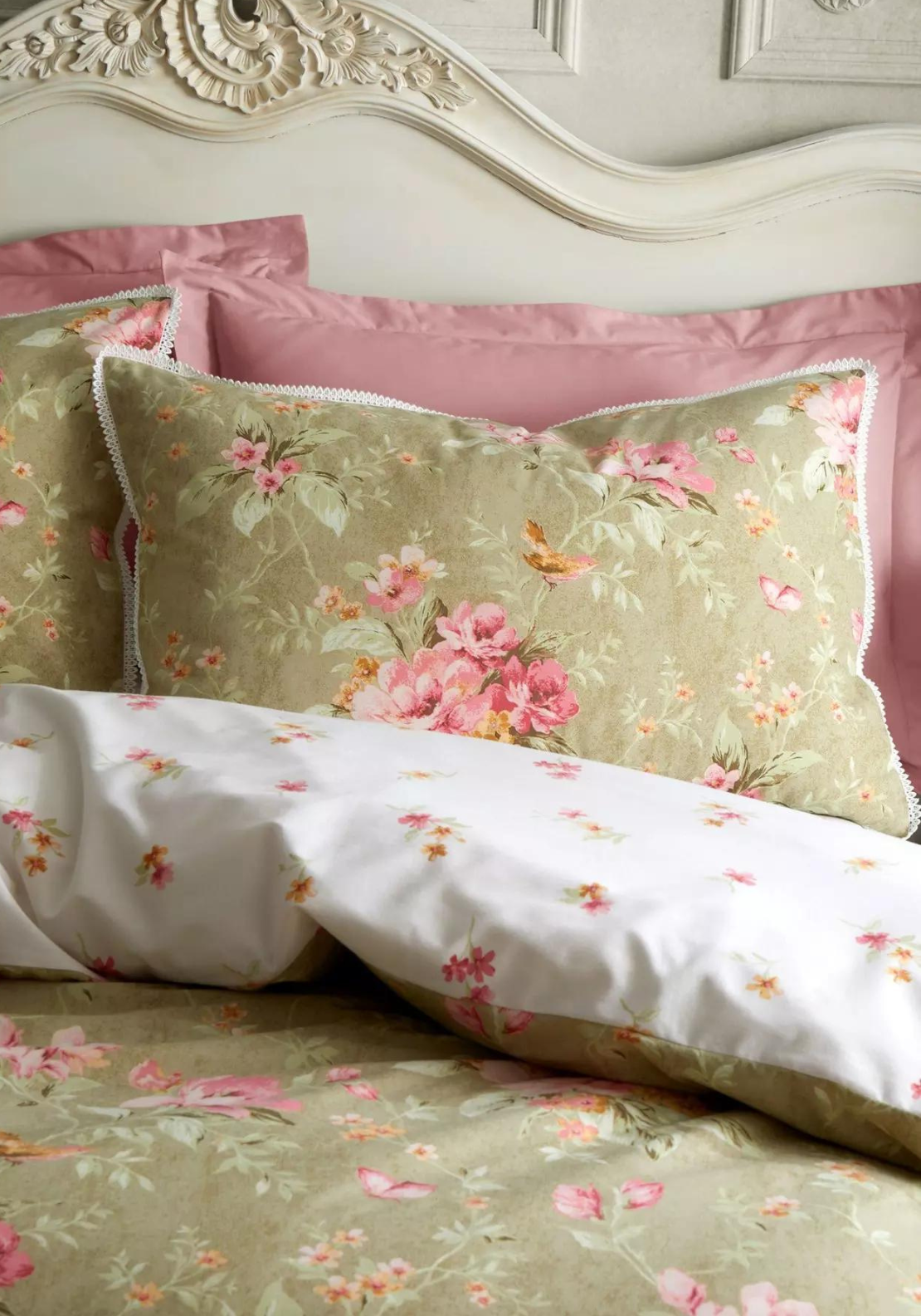 CATHERINE LANSFIELD Bridgerton Penelope Floral Green Duvet Set