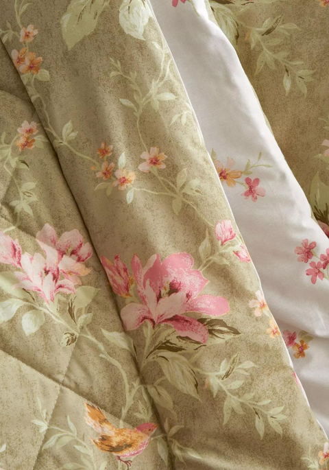 CATHERINE LANSFIELD Bridgerton Penelope Floral Green Bedspread