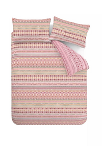 CATHERINE LANSFIELD Brushed Fairisle Reversible Duvet Set