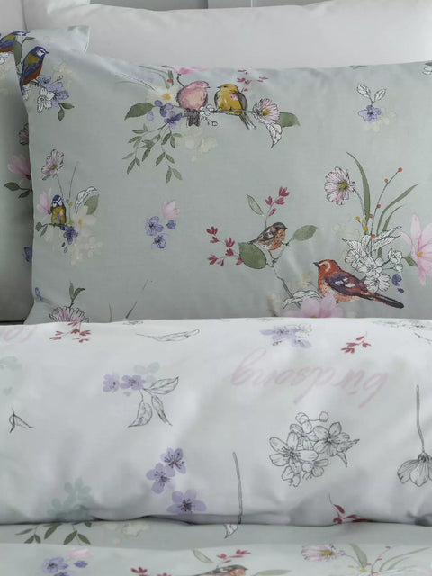 CATHERINE LANSFIELD Songbird Sage Duvet Cover Set