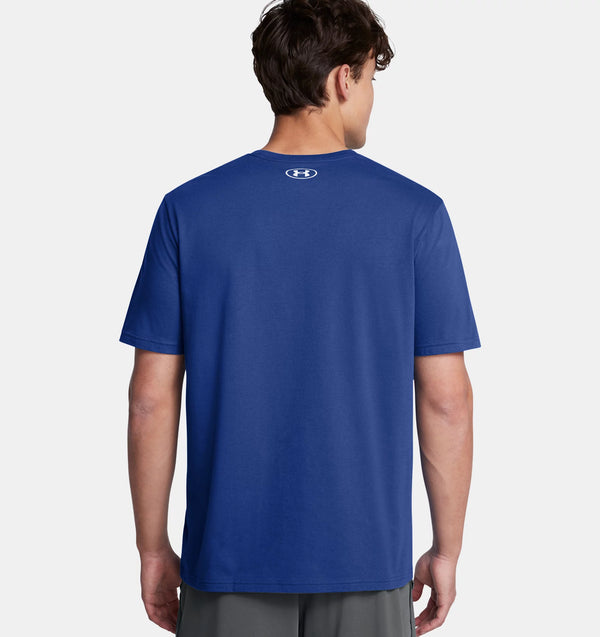 UNDER ARMOUR : ABC Camo Boxed Logo T-Shirt - Blue