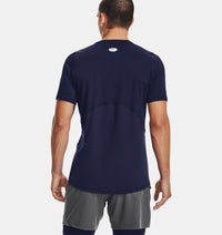 UNDER ARMOUR : Men's HeatGear Fitted T-Shirt - Navy