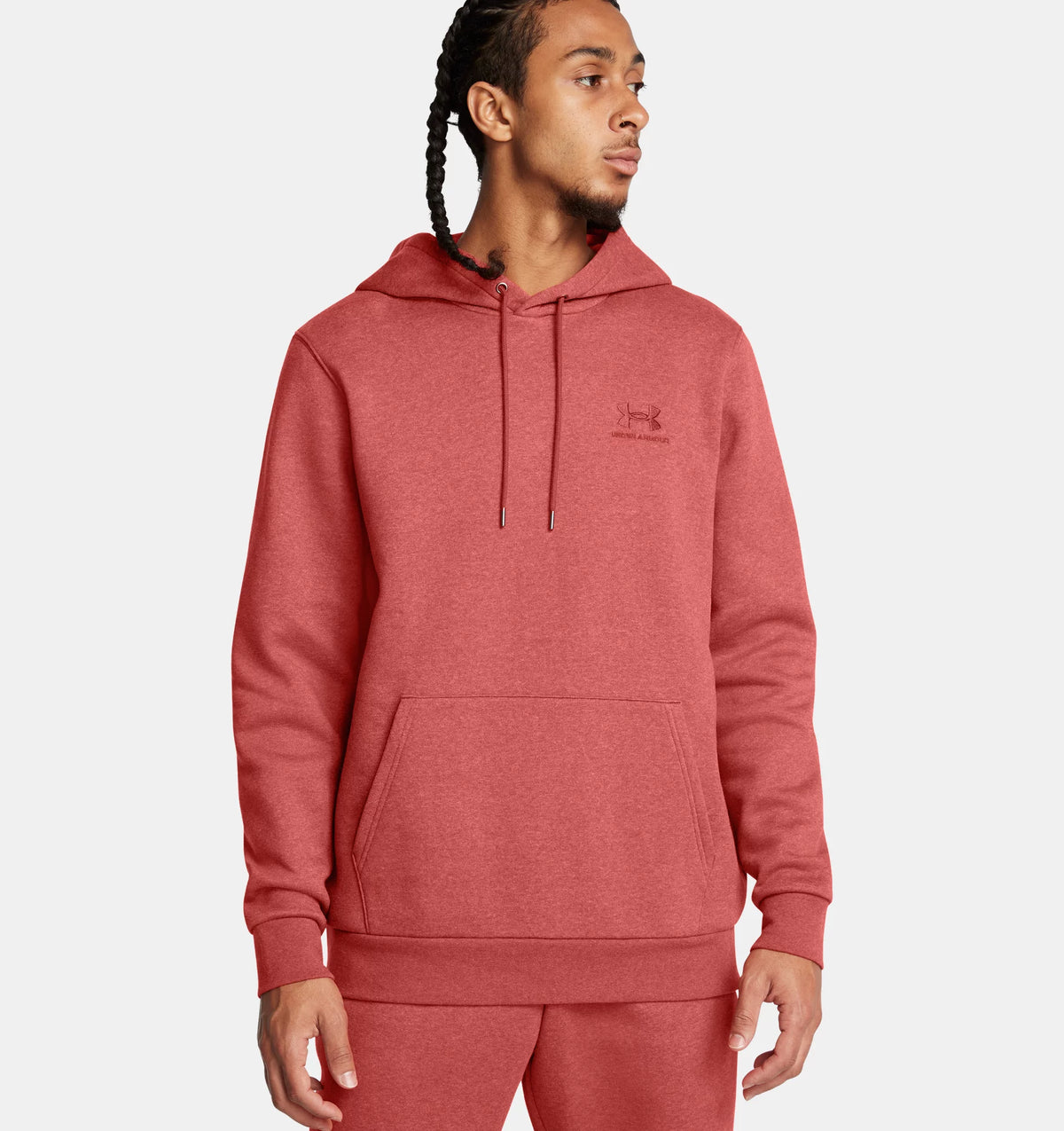 UNDER ARMOUR : Men's Icon Fleece Hoodie - Earthen Orange