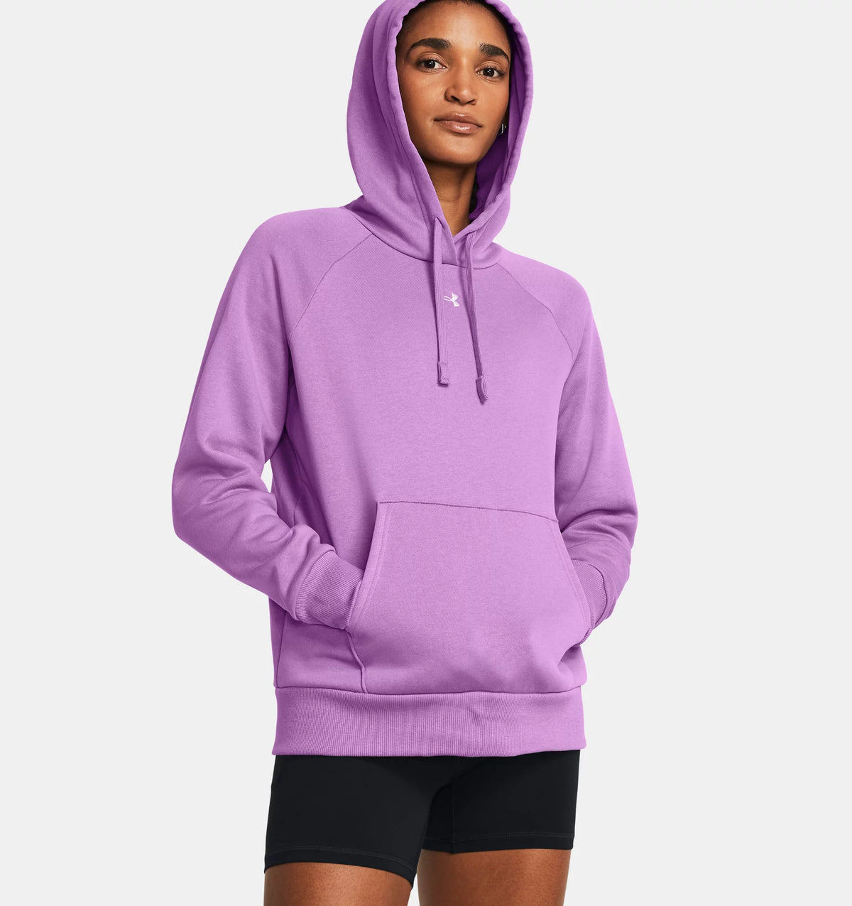 UNDER ARMOUR : Rival Fleece Hoodie - Purple