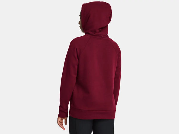 UNDER ARMOUR : Women's Rival Fleece Hoodie - Burgundy