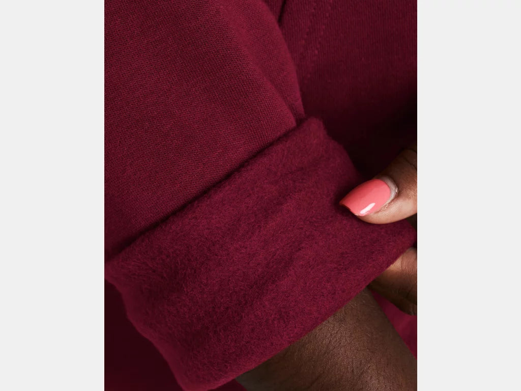 UNDER ARMOUR : Women's Rival Fleece Hoodie - Burgundy