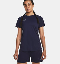 UNDER ARMOUR : Women's Challenger Training Short Sleeve T-Shirt - Navy