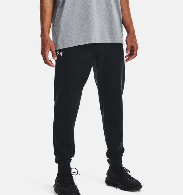 UNDER ARMOUR: Rival Fleece Joggers - Black