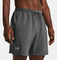 UNDER ARMOUR : Men's Launch Unlined 7" Shorts - Grey