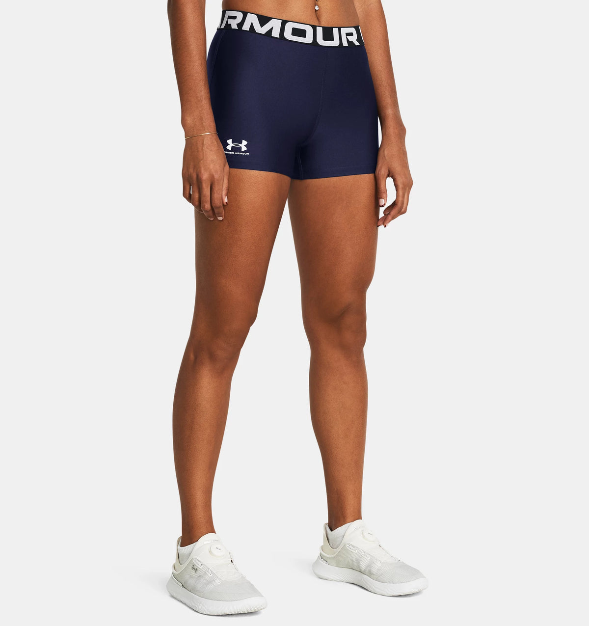 UNDER ARMOUR : Women's HeatGear Shorty Shorts - Navy