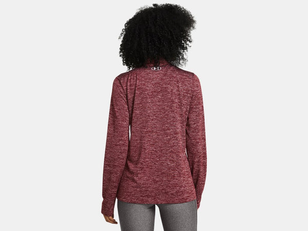 UNDER ARMOUR : Women's Tech™ Twist ½ Zip - Burgundy