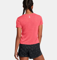 UNDER ARMOUR : Women's Launch Camo T-Shirt - Coral