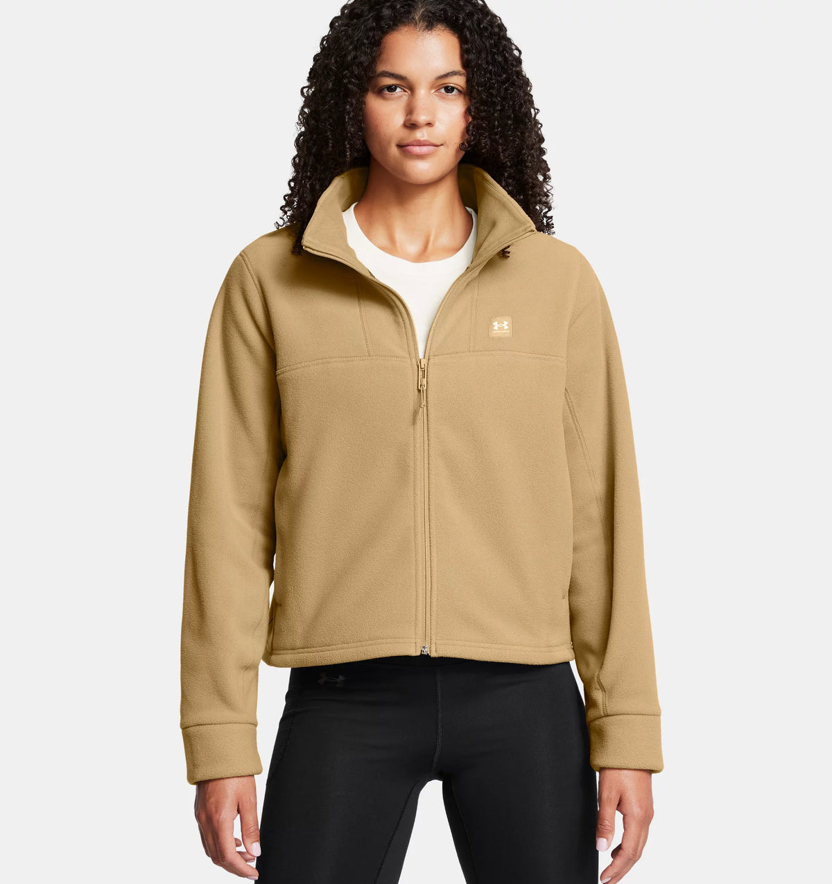 UNDER ARMOUR : Women's Expanse Full-Zip Fleece - Tan