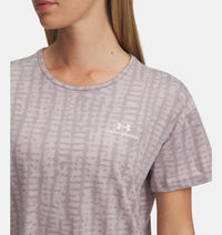 UNDER ARMOUR Women's Vanish Energy 2.0 Printed SS T-Shirt - Gray