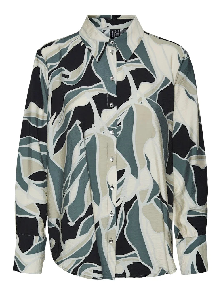 VERO MODA : Long Sleeve Printed Shirt