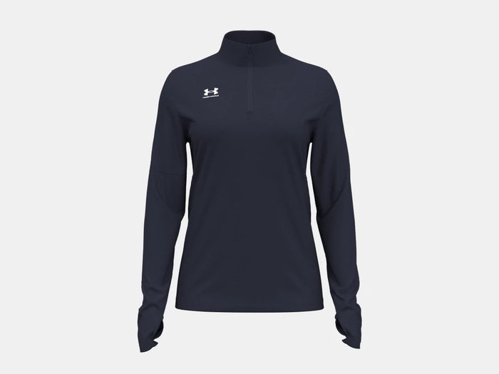 UNDER ARMOUR : Women's Challenger Midlayer Half Zip - Navy