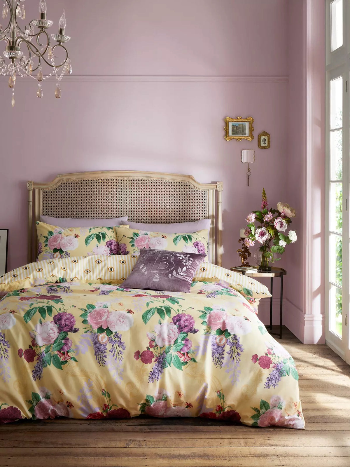 CATHERINE LANSFIELD Bridgerton Wisteria Bouquet Duvet Cover Set