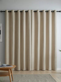 CATHERINE LANSFIELD : Wilson Thermal Blackout Eyelet Curtains - Natural