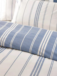 CATHERINE LANSFIELD Harbour Stripe Reversible Duvet Cover Set - Blue