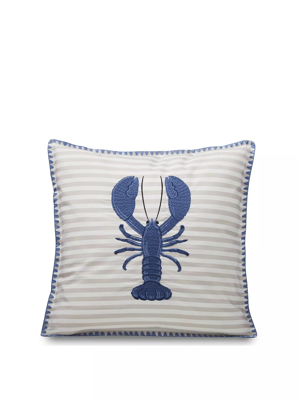 CATHERINE LANSFIELD Lobster Filled Cushion 45x45cm - Blue