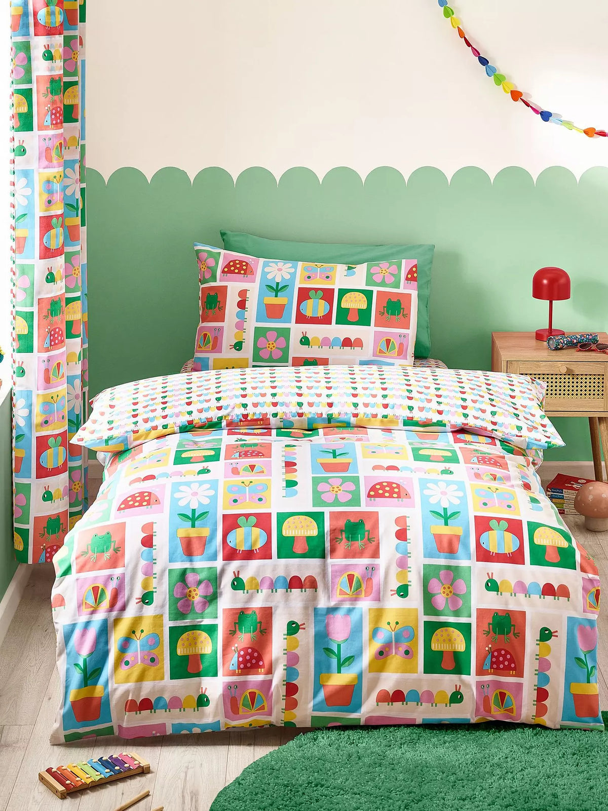 CATHERINE LANSFIELD Curious Caterpillar Kids Duvet Cover Set