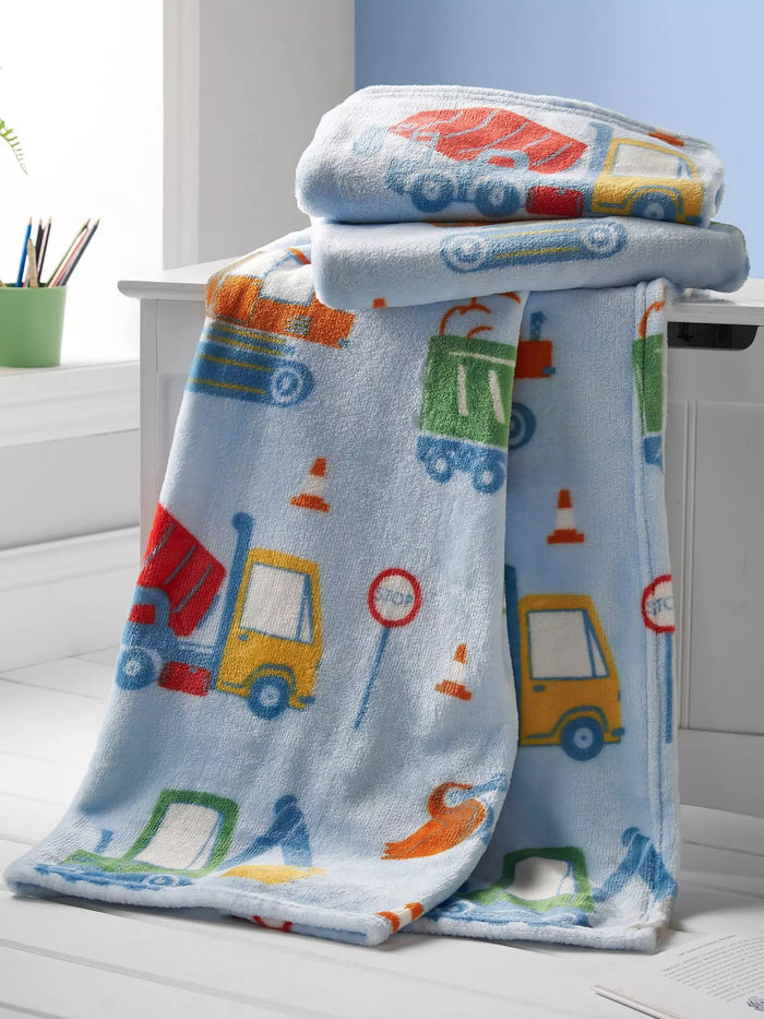 CATHERINE LANSFIELD Digger Dreams Blanket Throw - Blue