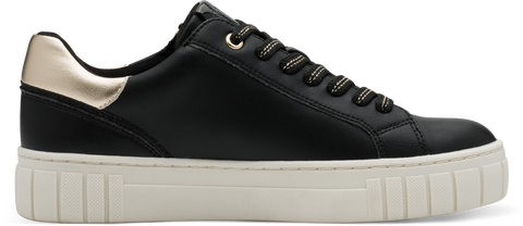 MARCO TOZZI : Ladies Lace Trainers - Black