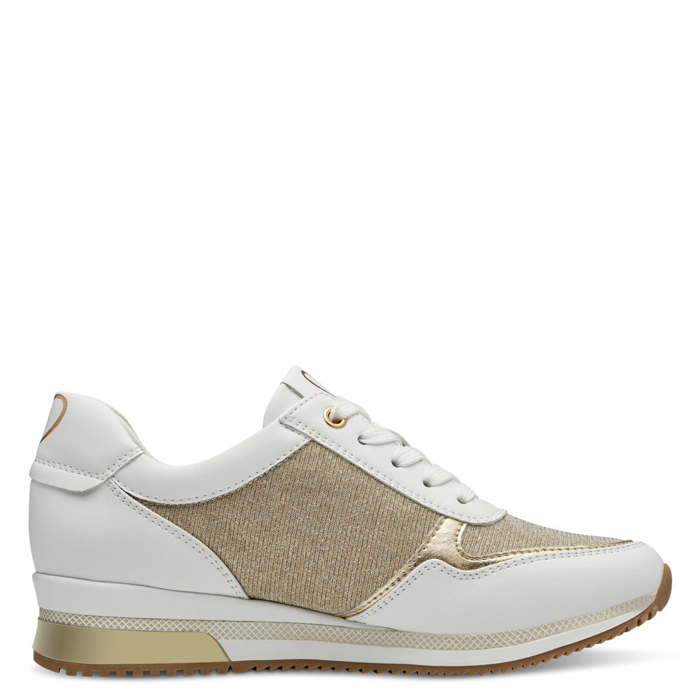 MARCO TOZZI : Trainers - White/Gold