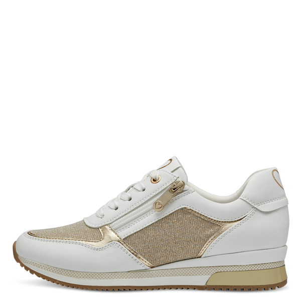 MARCO TOZZI : Trainers - White/Gold