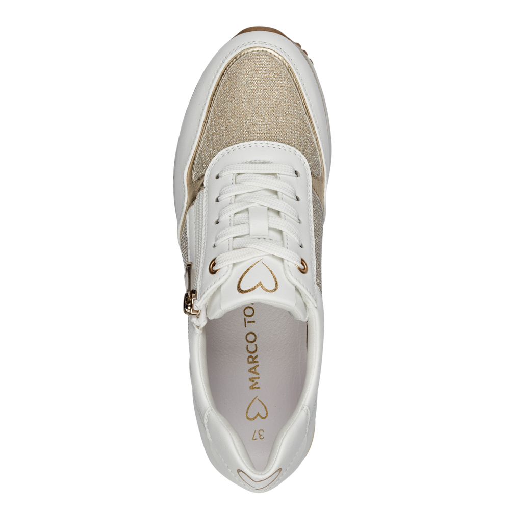 MARCO TOZZI : Trainers - White/Gold