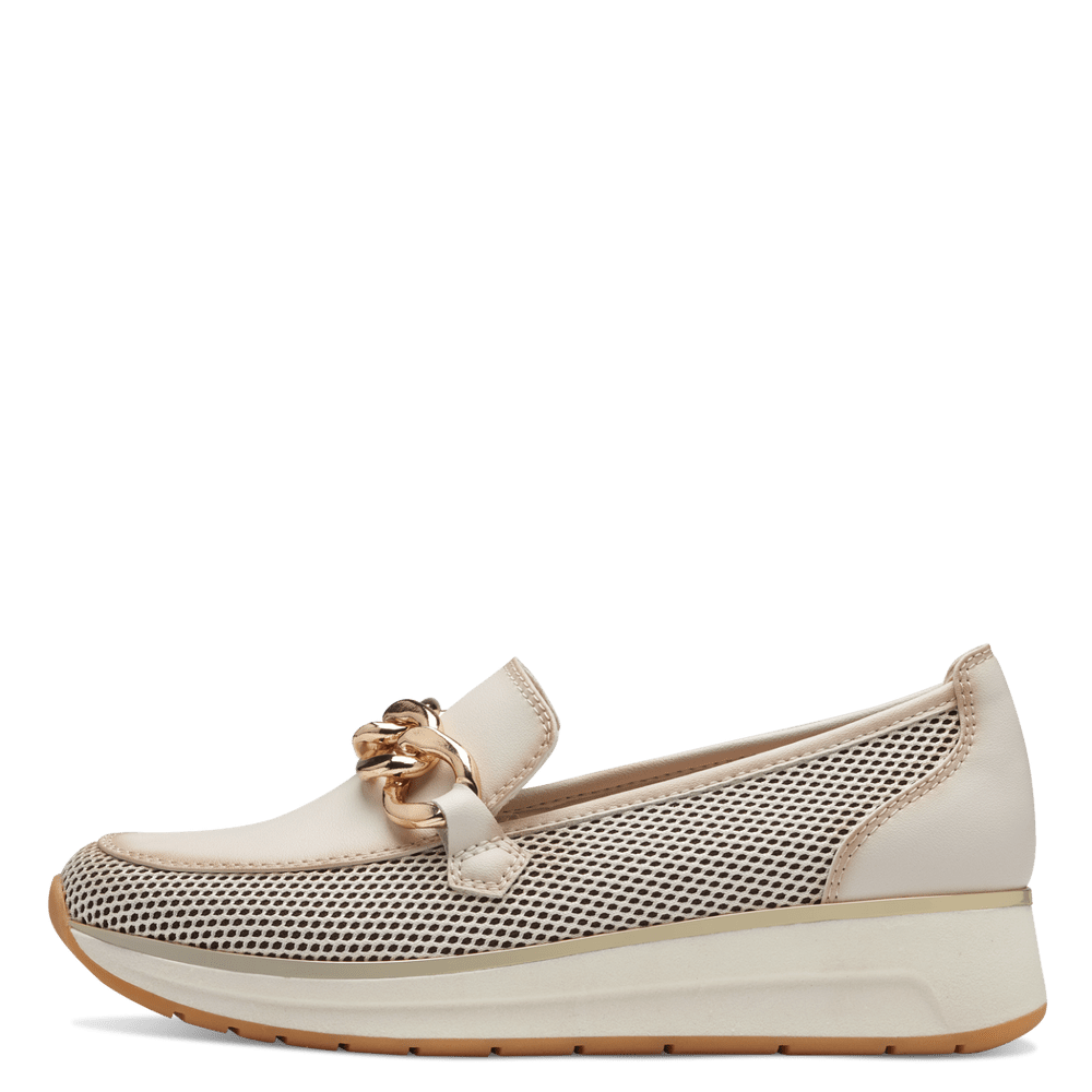 MARCO TOZZI : Slip On Shoe - Cream