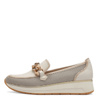 MARCO TOZZI : Slip On Shoe - Cream