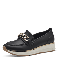 MARCO TOZZI : Slip On Shoe - Black/Gold