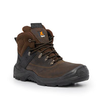 XPERT : Warrior S3 Safety Laced Boots - Brown